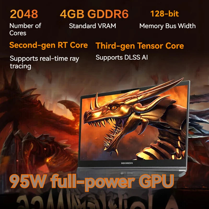 MECHREVO Jiaolong15K Ordinateur Portable Ryzen7 Dedicated Card Porttiles Para Juegos 15.6 Inch E-sports Game Laptop Computer