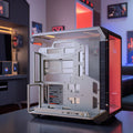 Socooler Programmer SOC-AP Mid Tower Aluminum Alloy Silver PC Gamer Case New Micro ATX Supporting Gaming Desktop Computer Case
