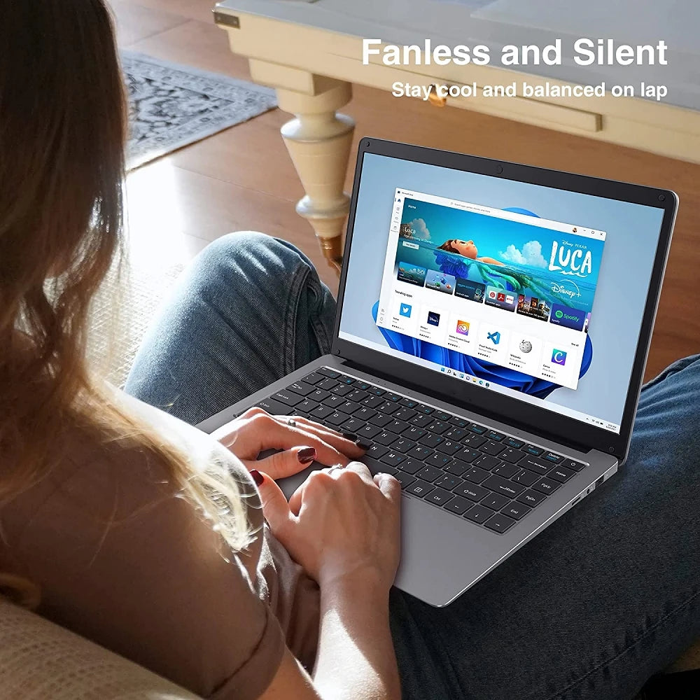 Portable 14-inch 6GB 192GB Solid State Drive Ultra-thin Laptop English Wireless Education Brand New Cheap Student