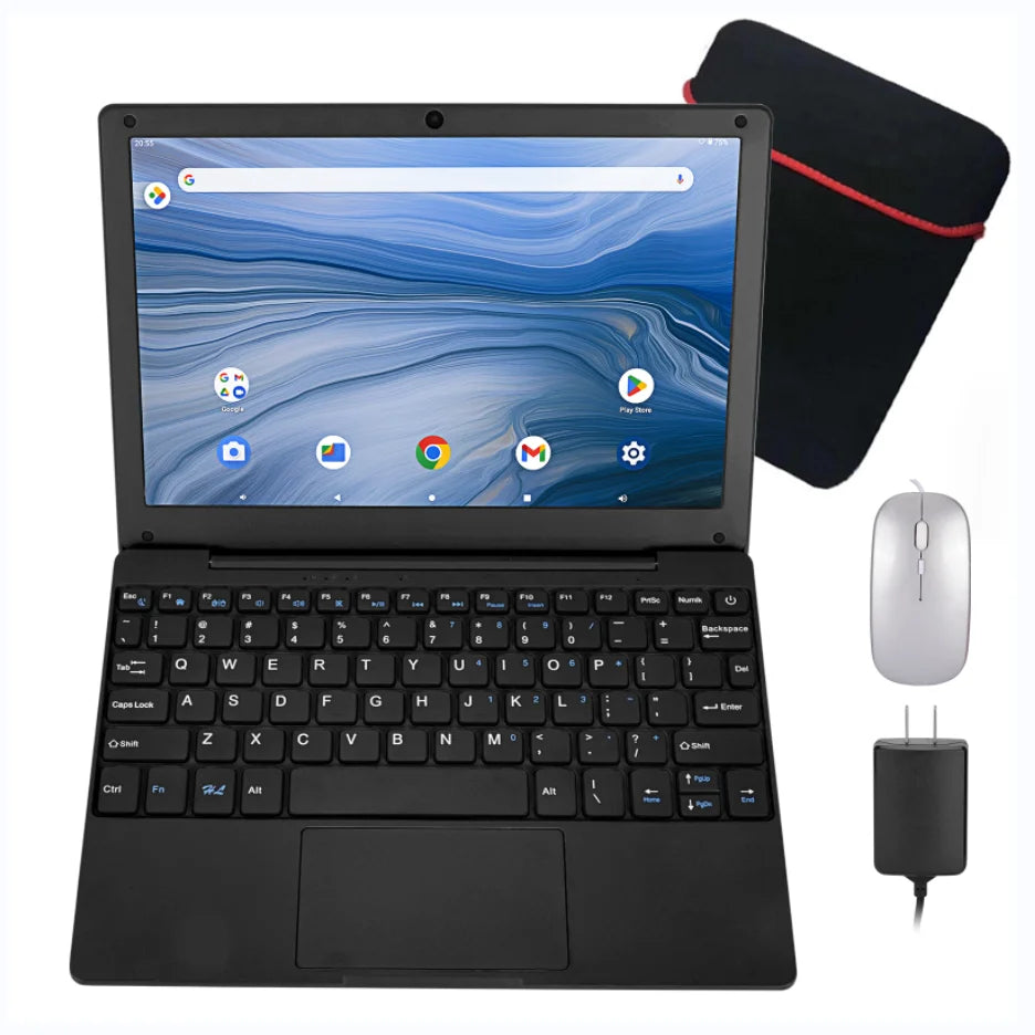 Wholesale OEM Logo Students 10-Inch Android 10.0 Laptop 4GB RAM 64GB Storage Portable Kids Educational Factory Computer Notebook