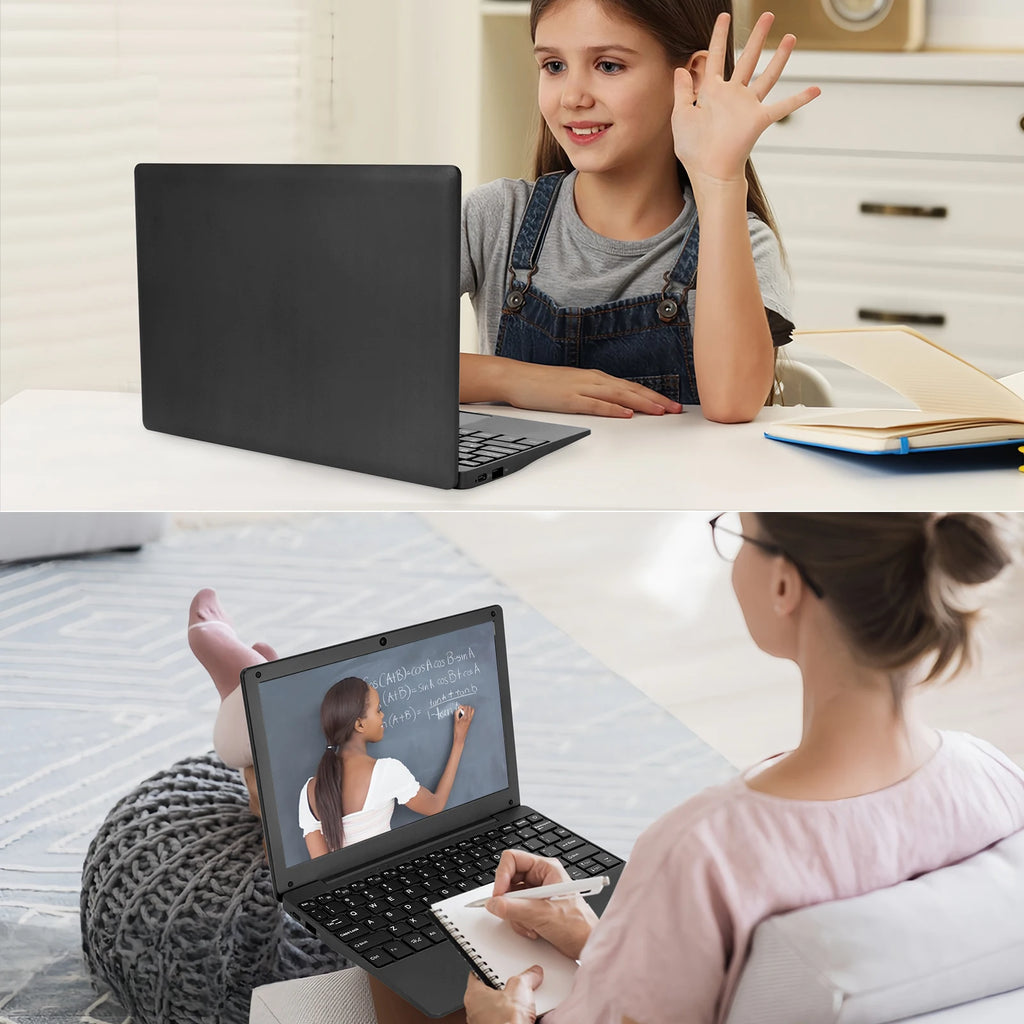 New 10.1 Inch IPS Mini Laptop Allwinner A133 Quad Core 2GB 64GB Android 12.0 Portable Education Laptop for Kids and Students
