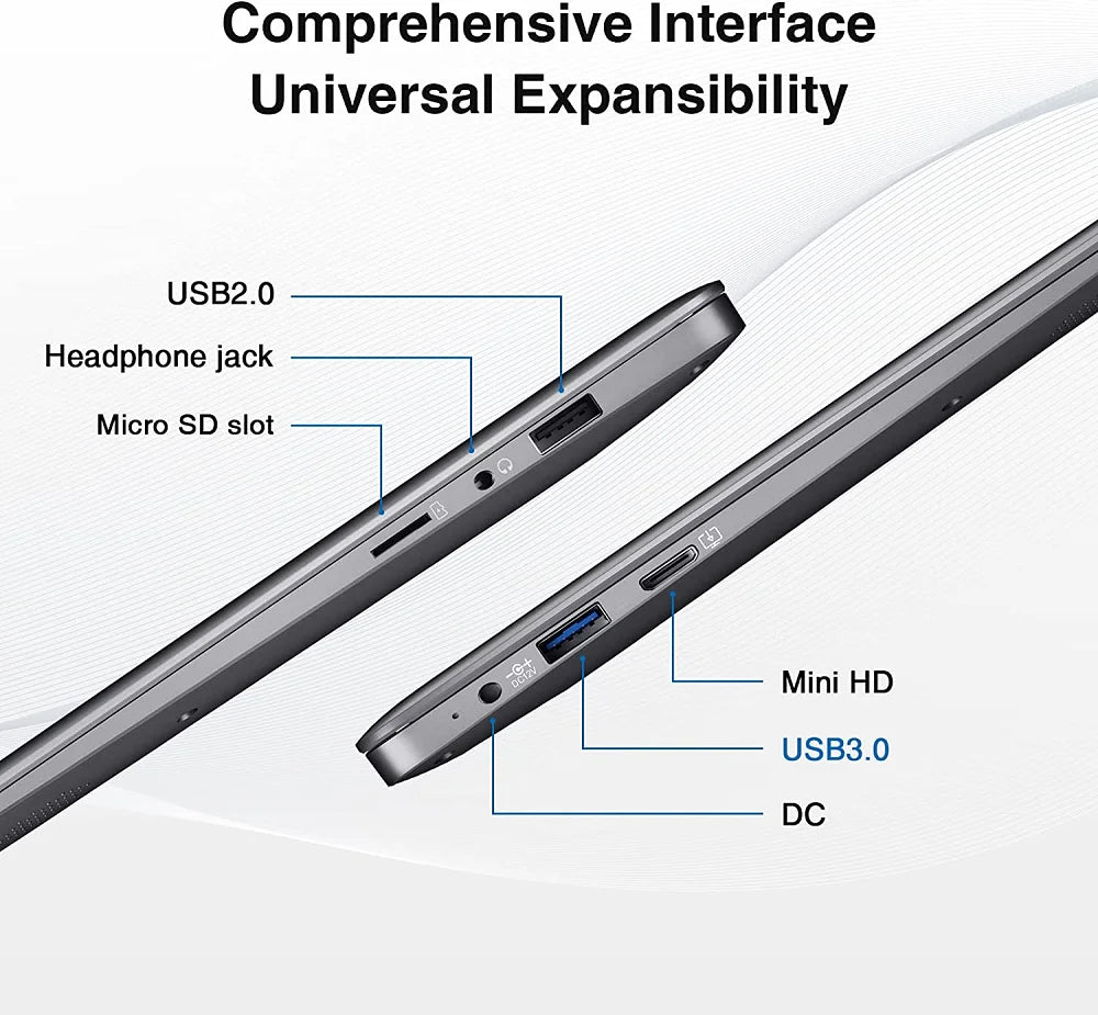Portable 14-inch 6GB 192GB Solid State Drive Ultra-thin Laptop English Wireless Education Brand New Cheap Student