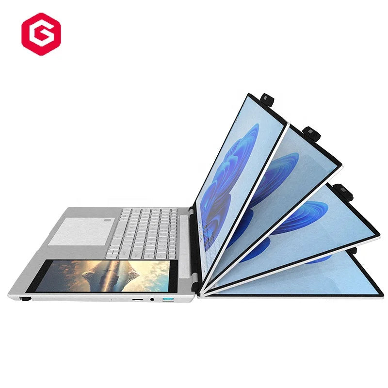 2025 Hot Selling Slim Laptop  Customized 15.6 Inch +7inch Laptops Gaming Office OEM Laptop Computer