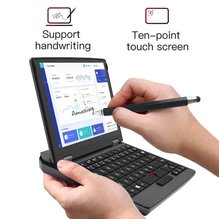 High-Definition 7inch Touchscreen Ultrathin Mini Laptop Intel Celeron N95 Quad Core Dual Band WiFi for Bluetooth Business Laptop