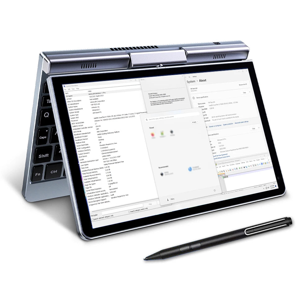 Handheld Computer Gaming Portable Mini Laptop Wins 11 8 Inch Touch Screen Office Notebook Pocket Netbook Win10 Mini Laptop