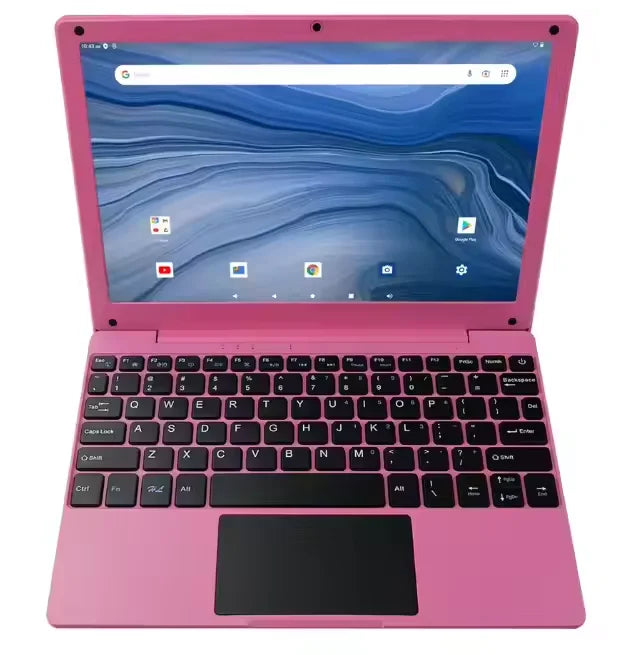 New Ultra-Thin Low Price Android 12 4GB RAM 128GBROM 5000mA 2 Speakers 10.1-inch Quad-Core Portable Laptop Computer Stock US