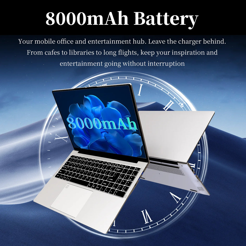 Factory Wholesale Brand New Cheap 16.1-Inch Business Laptop Metal Body Windows 11 Intel Processor SSD IPS Display Camera EU