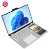 2025 Hot Selling Slim Laptop  Customized 15.6 Inch +7inch Laptops Gaming Office OEM Laptop Computer