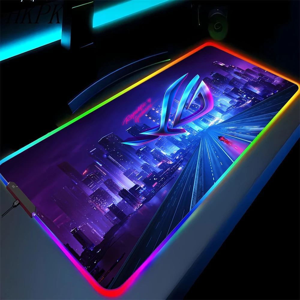Tappetino per mouse nero, Tappetino per mouse da gaming, Tappetino da gaming anime, Tappeto da gaming, Tappetino per mouse XXL carino, Tappeto grande per tastiera da gaming.