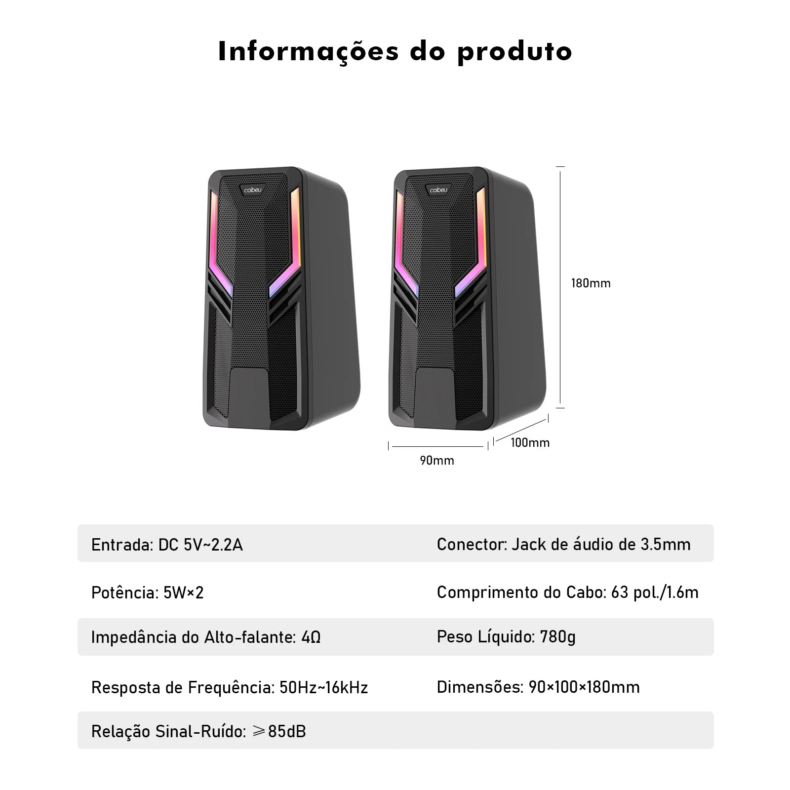 RGB, cassa armonica, cassa armonica per PC, soundbar, PC, cassa armonica per PC, cassa armonica, barra audio per PC, Karaoke, Coibeu