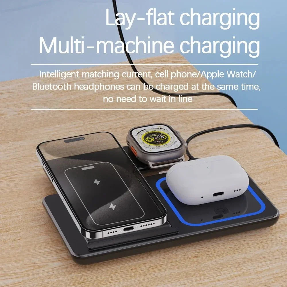 Caricatore wireless 3 in 1