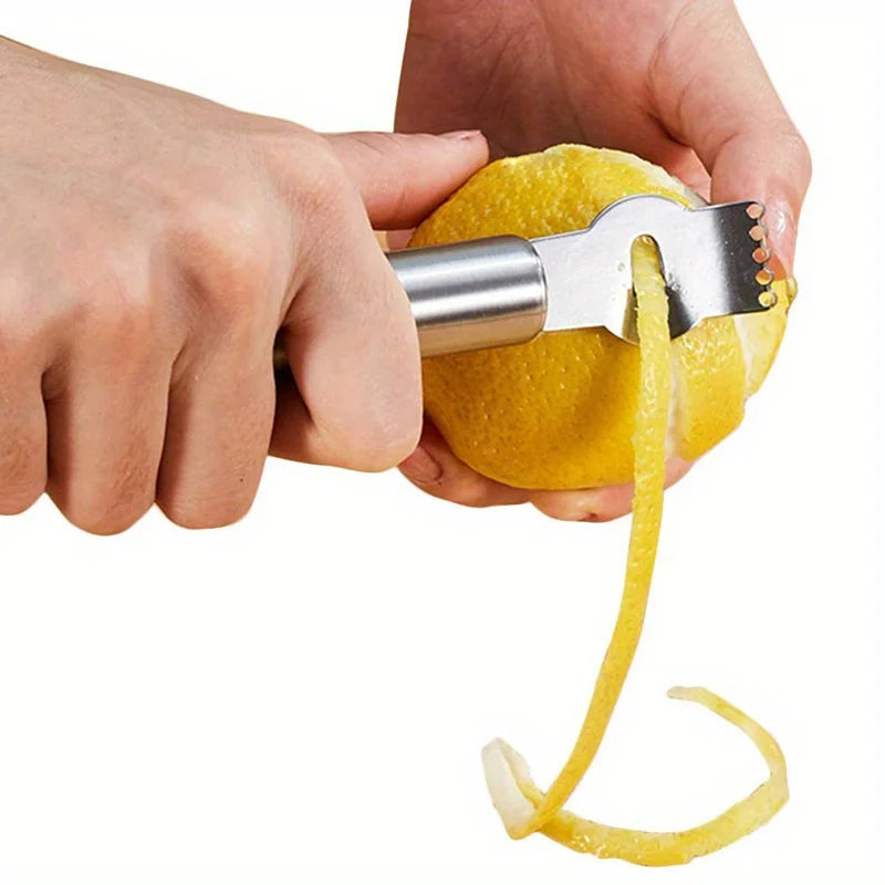 1pc Grattugia per limone Zester Pelapatate in acciaio inossidabile Roba da cucina Accessori da cucina Gadget da cucina