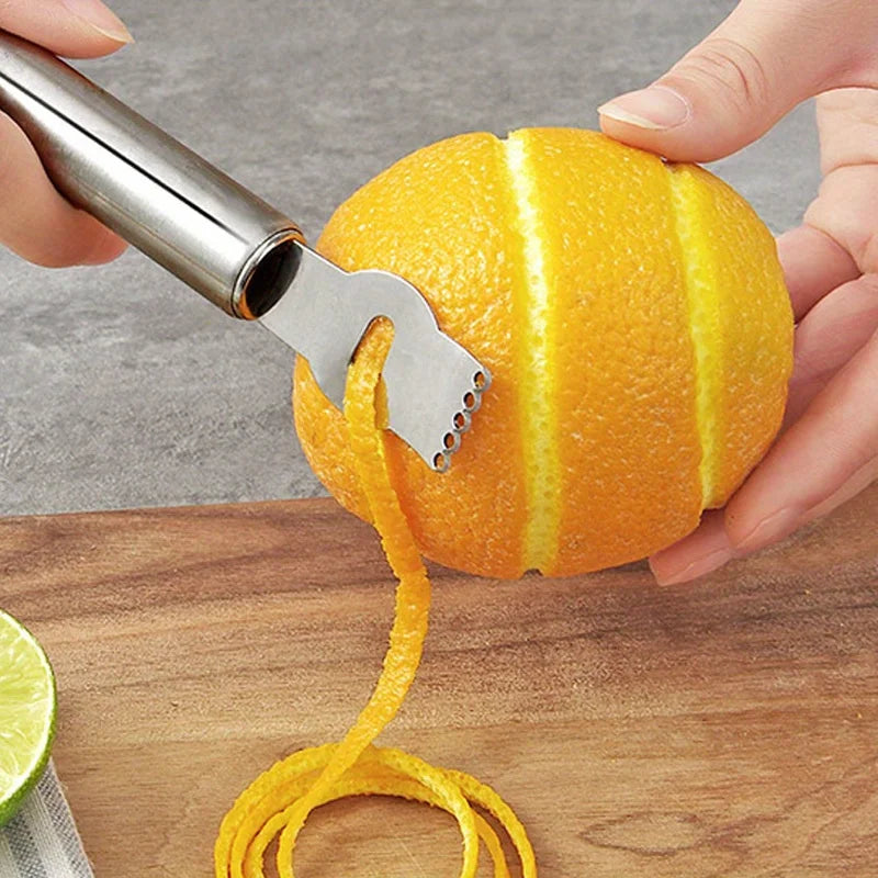 1pc Grattugia per limone Zester Pelapatate in acciaio inossidabile Roba da cucina Accessori da cucina Gadget da cucina