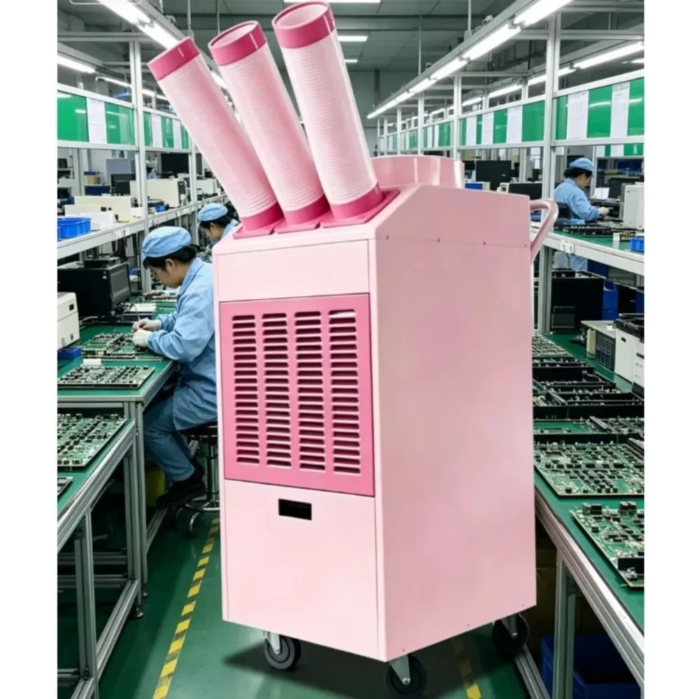 Condizionatore d'Aria Portatile, Grado Commerciale, per Sale Computer e Piscine, Sistema di Raffreddamento Compatto