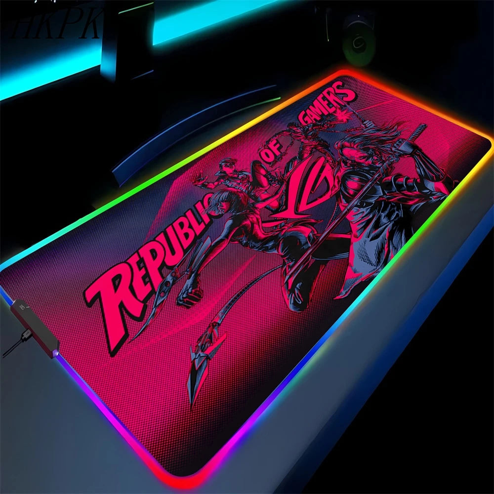 Tappetino per mouse nero, Tappetino per mouse da gaming, Tappetino da gaming anime, Tappeto da gaming, Tappetino per mouse XXL carino, Tappeto grande per tastiera da gaming.