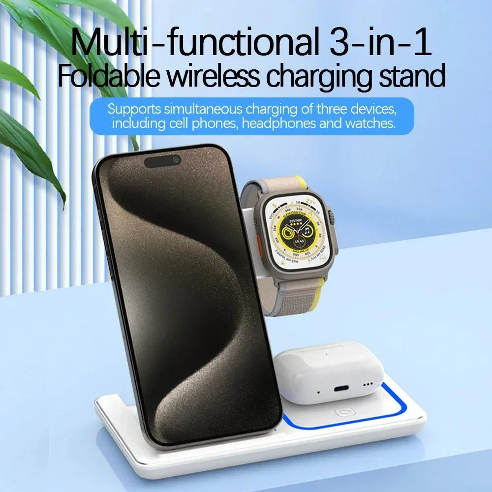 Caricatore wireless 3 in 1