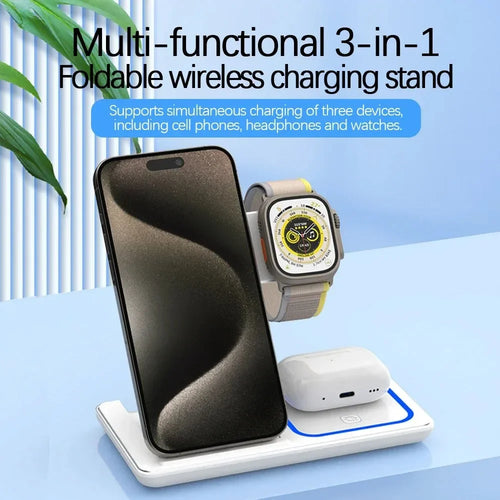 Caricatore wireless 3 in 1