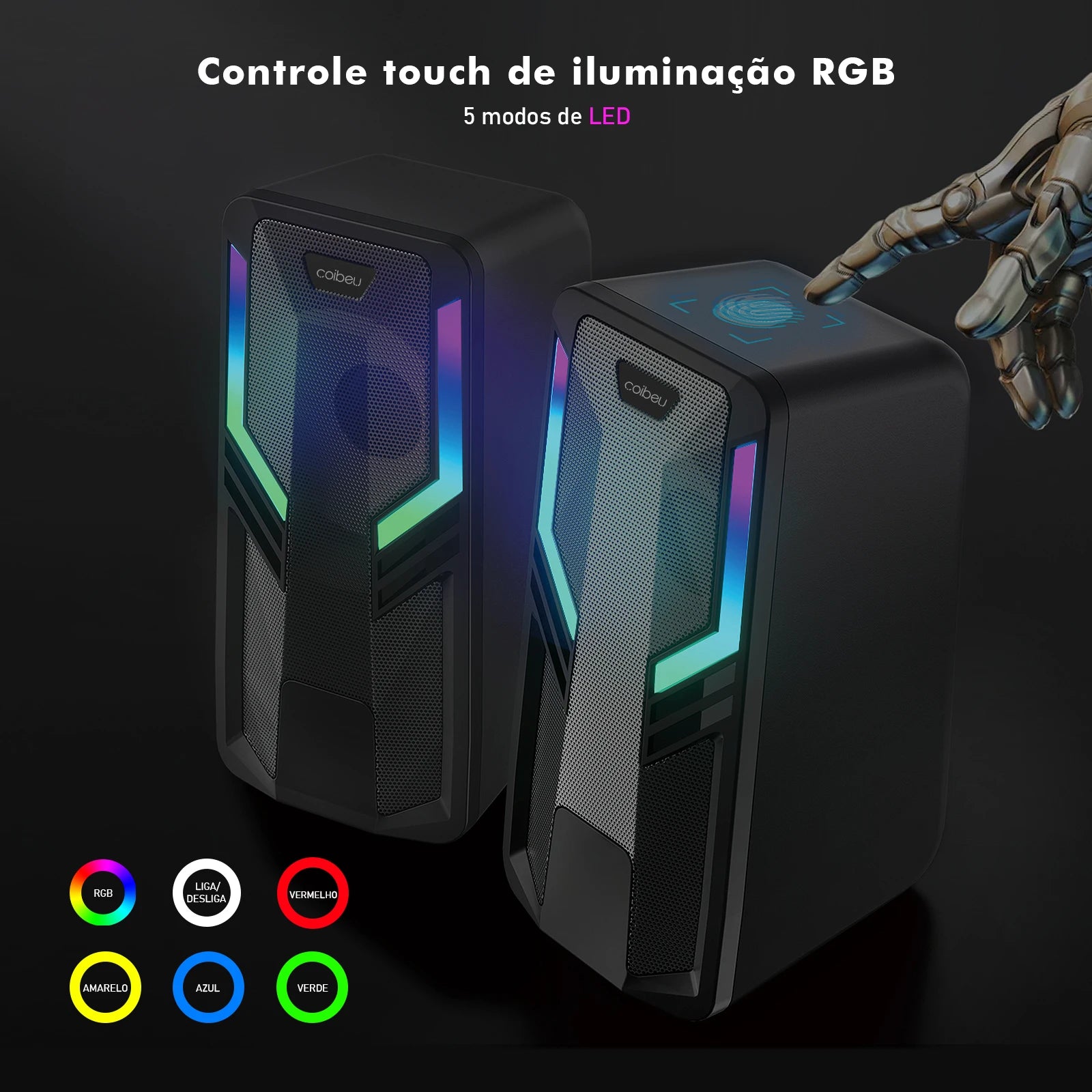 RGB, cassa armonica, cassa armonica per PC, soundbar, PC, cassa armonica per PC, cassa armonica, barra audio per PC, Karaoke, Coibeu