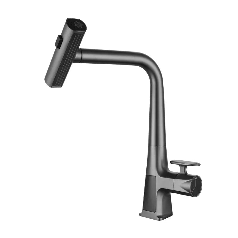 Rubinetto da cucina Rubinetto per temperatura Rubinetto da cucina estraibile Rubinetto per lavello da cucina Funzione display digitale Rubinetti da cucina girevoli
