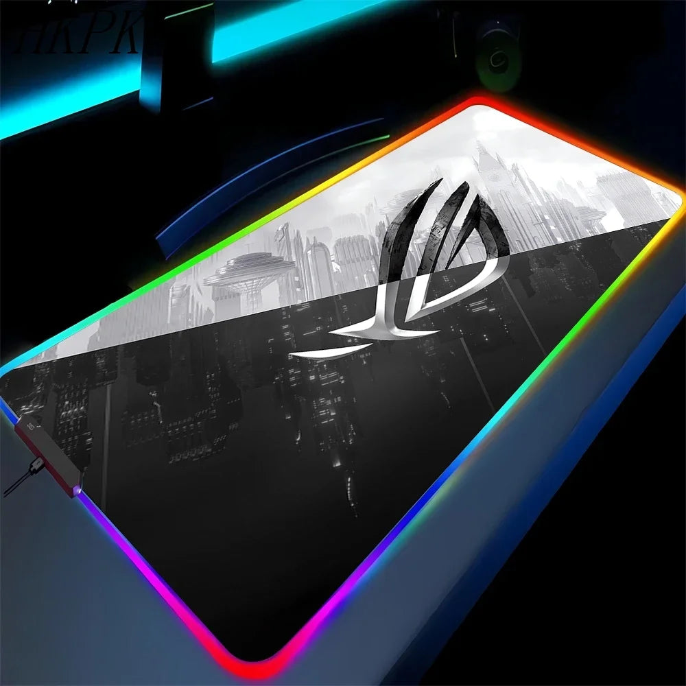 Tappetino per mouse nero, Tappetino per mouse da gaming, Tappetino da gaming anime, Tappeto da gaming, Tappetino per mouse XXL carino, Tappeto grande per tastiera da gaming.