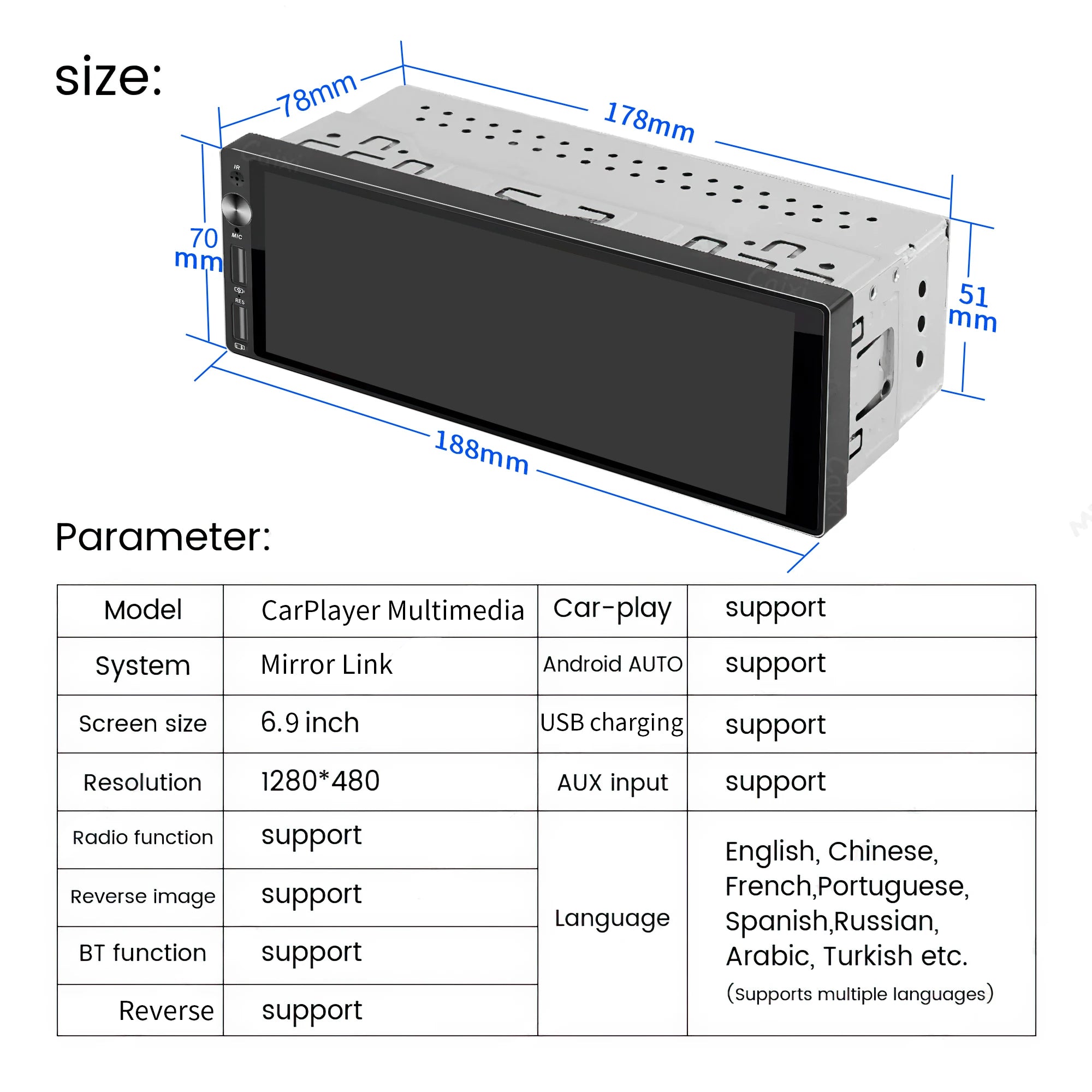 IPS 6.9 pollici