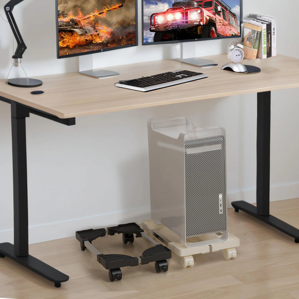Supporto per computer per torre da tavolo adatto alla maggior parte degli accessori da scrivania per giochi per PC Supporto per CPU mobile regolabile per supporto da pavimento per PC