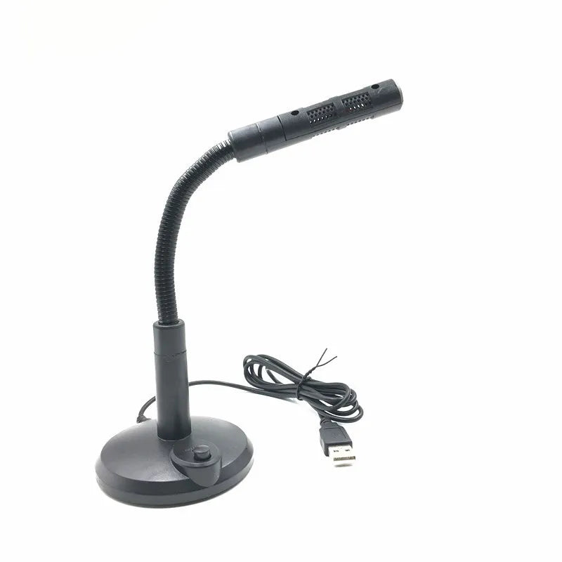Microfono per computer USB Microfono da tavolo per registrazione con cancellazione del rumore per PC portatile per chat online Home Studio Podcasting Gaming