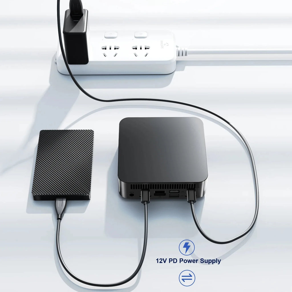 Mini PC Intel N150, PC portatile da ufficio, computer con Windows 11, Mini PC con 16GB di RAM, SSD da 1TB/2TB, piccolo Mini PC da gioco, supporto per 3 schermi.