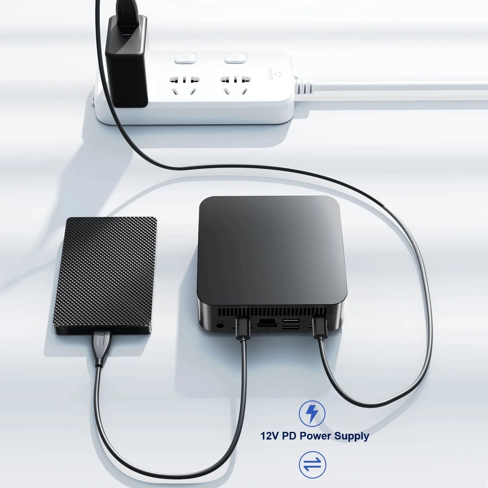 Mini PC Intel N150, PC portatile da ufficio, computer con Windows 11, Mini PC con 16GB di RAM, SSD da 1TB/2TB, piccolo Mini PC da gioco, supporto per 3 schermi.